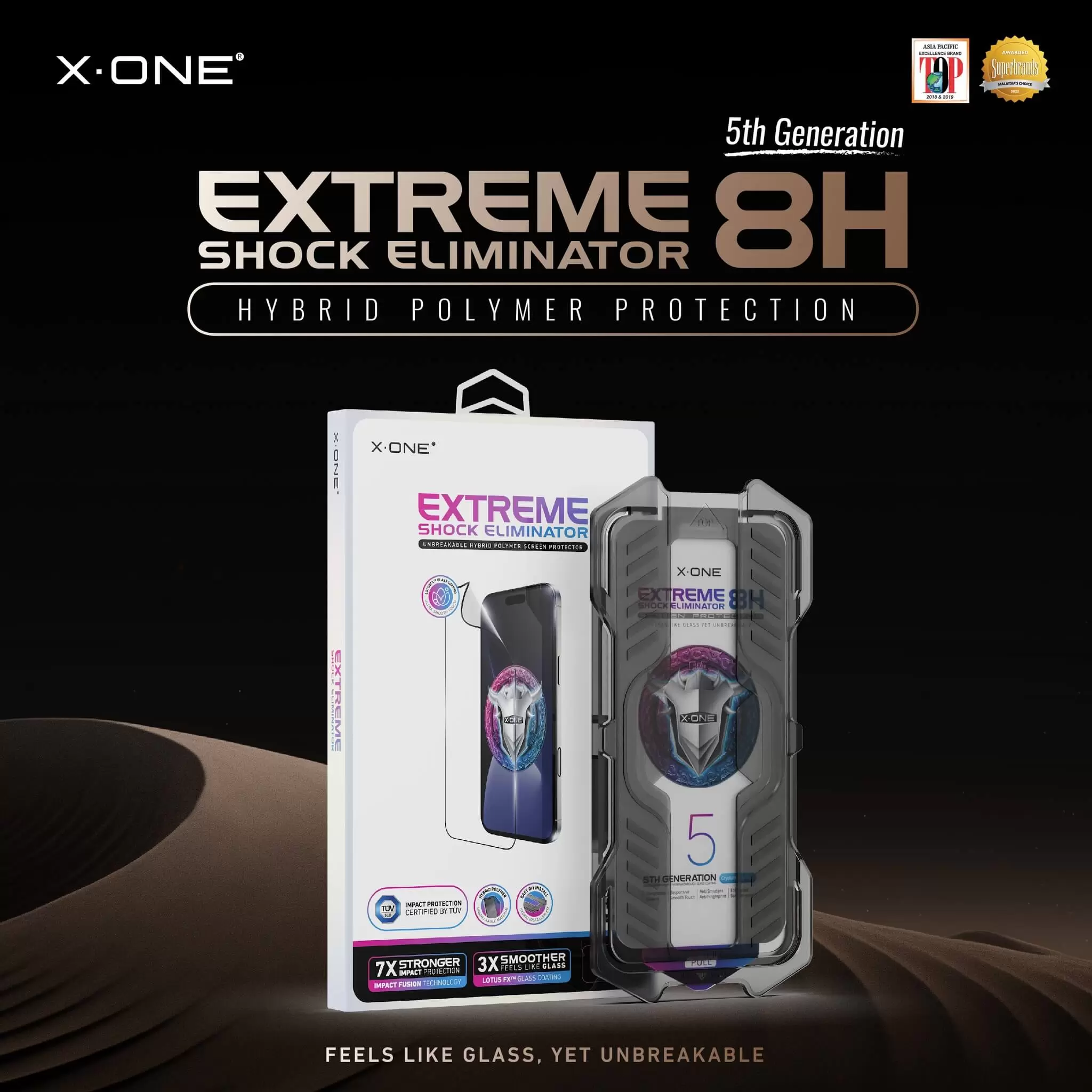 Extreme Shock Eliminator 8H พร้อมชุดติดตั้ง - Clear HD