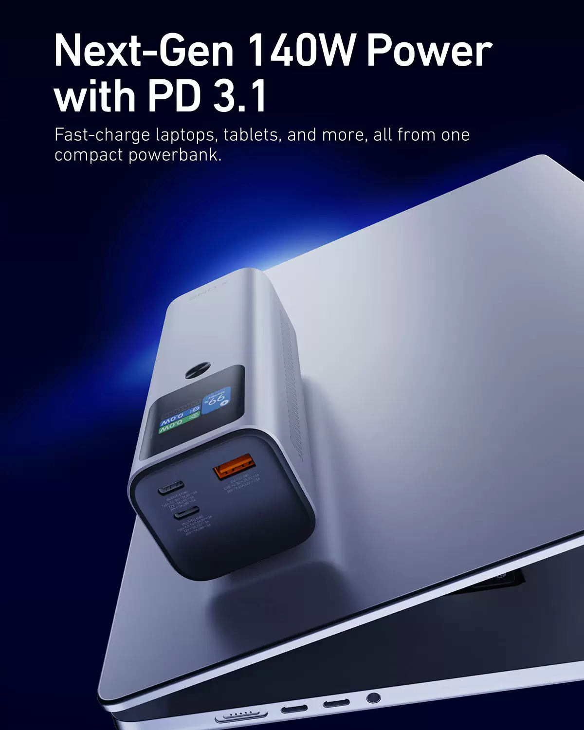 พาวเวอร์แบงค์ Stellar 140W 27600mAh