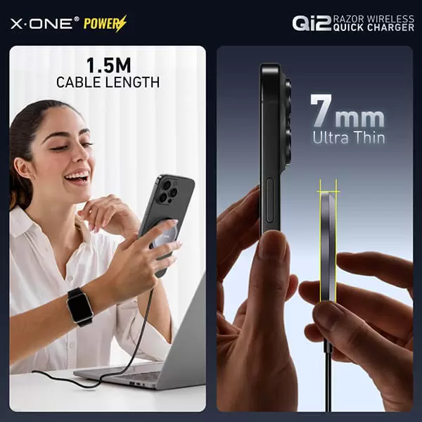 Qi2 Razor เครื่องชาร์จไร้สายด่วน