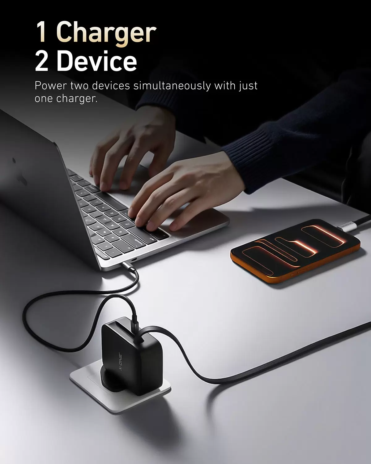 การชาร์จ 65W สามารถพับเก็บได้