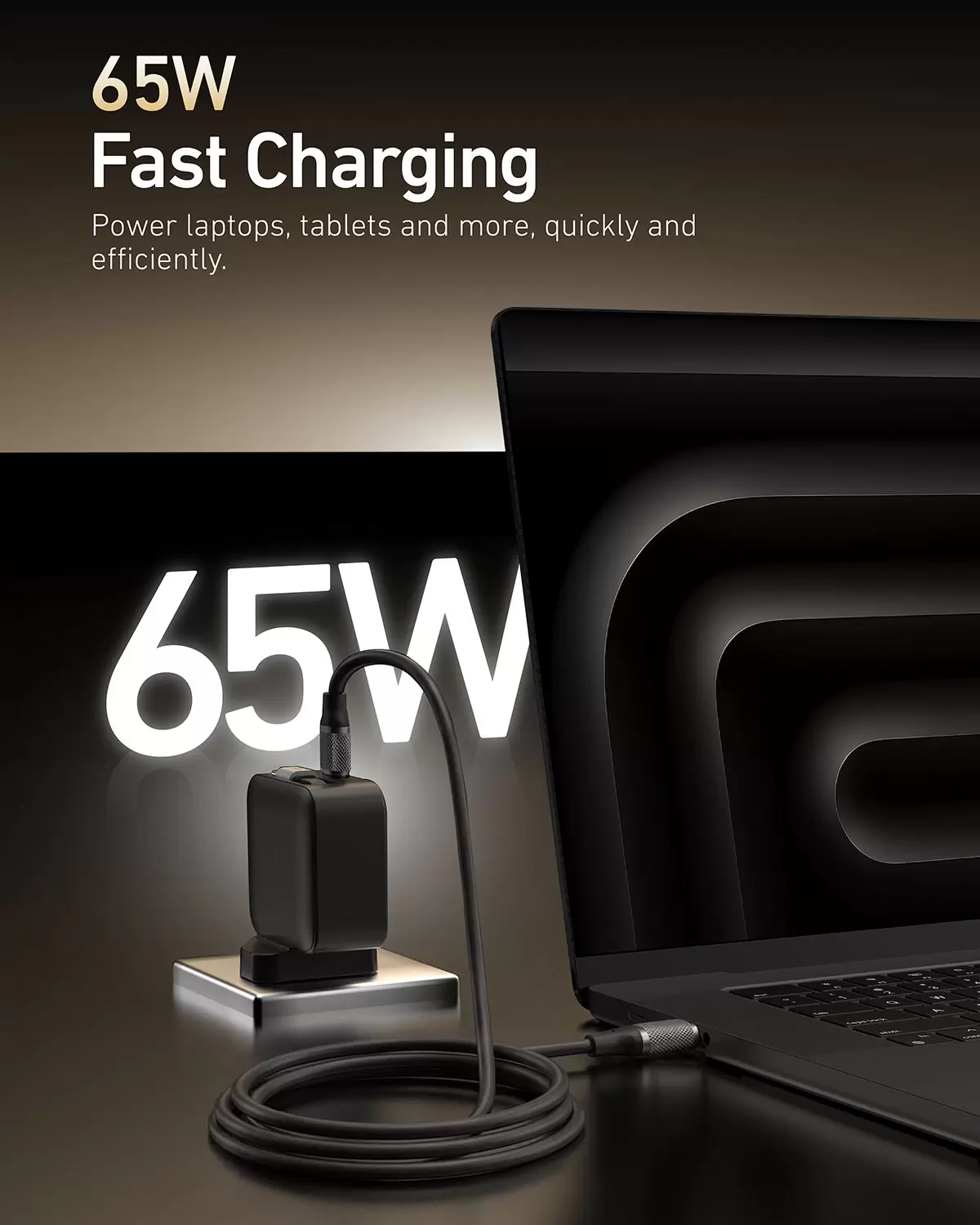 การชาร์จ 65W สามารถพับเก็บได้