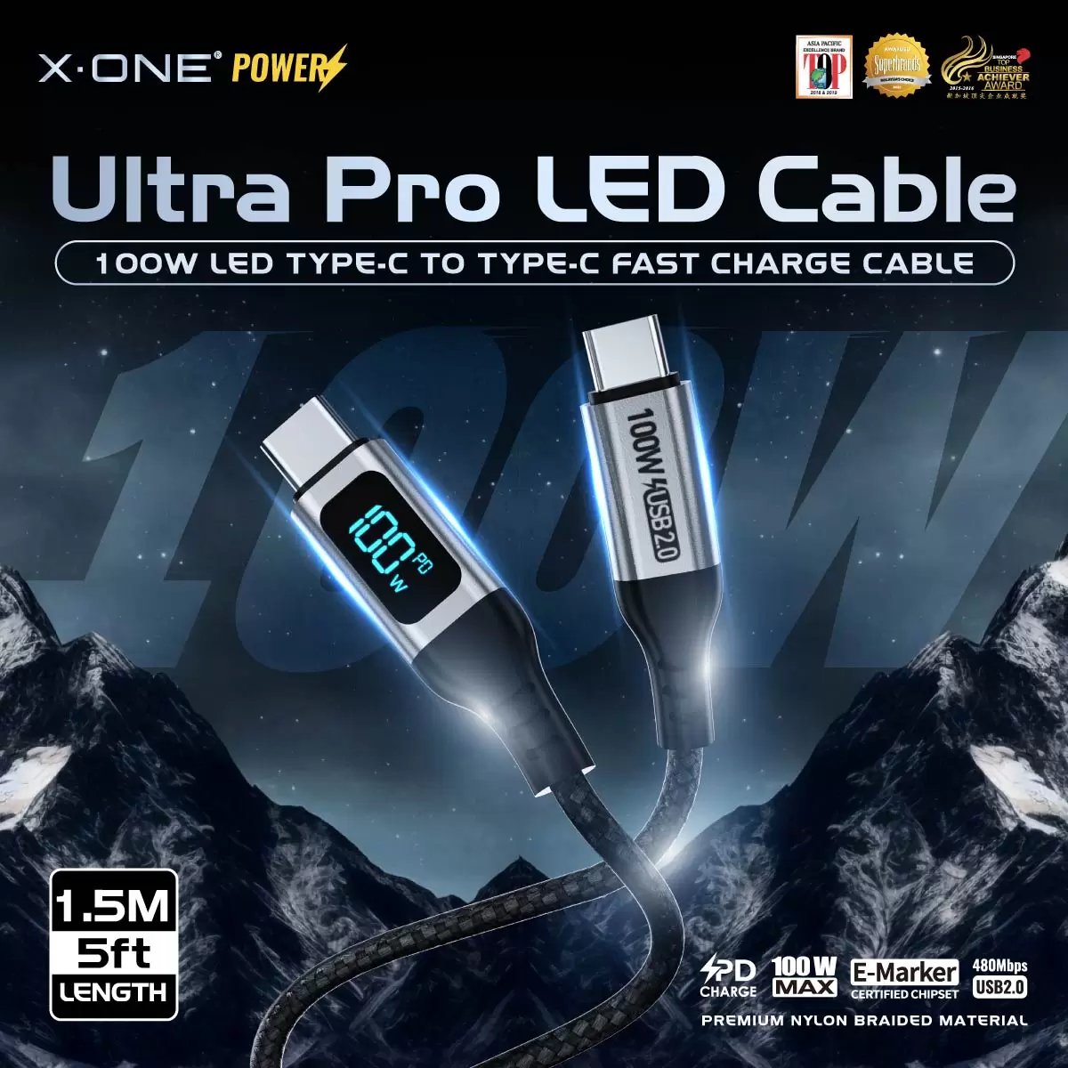 สายเคเบิล LED Ultra Pro 100W