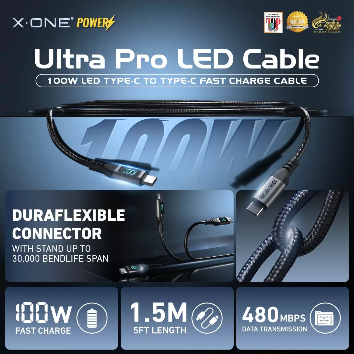 สายเคเบิล LED Ultra Pro 100W